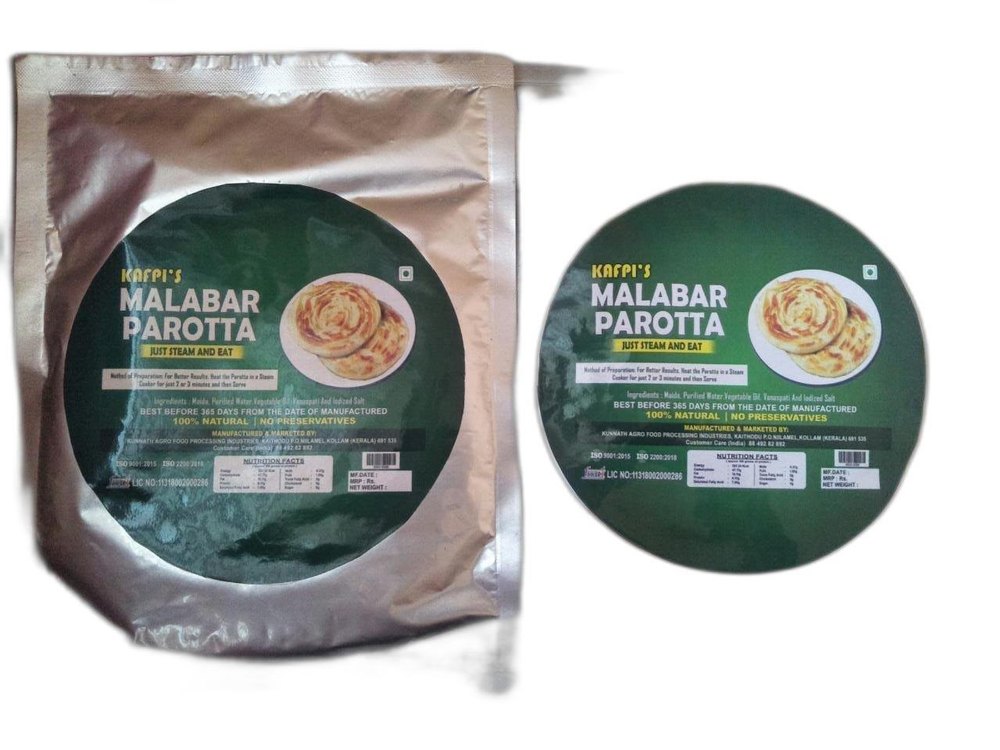 Malabar Paratha, 1kg, Packaging Type: Pouch