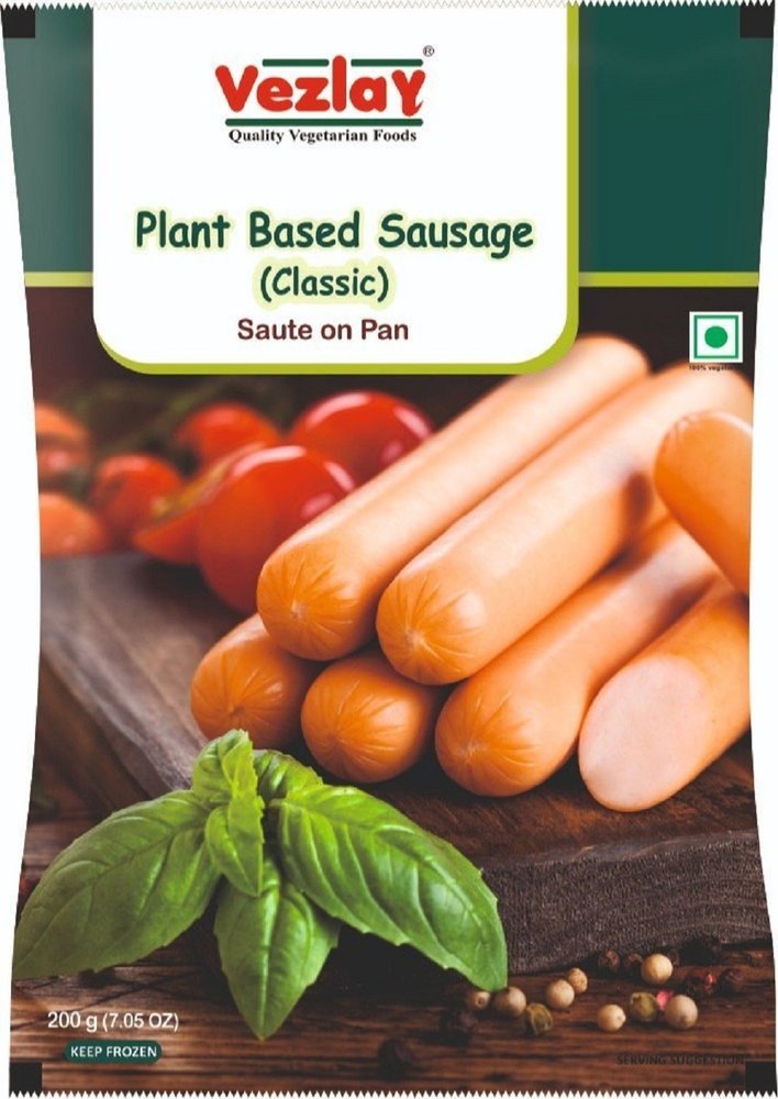 Plant Based Sausages (Classic), Food Grade: Frozen, Packaging Type: Vacuum