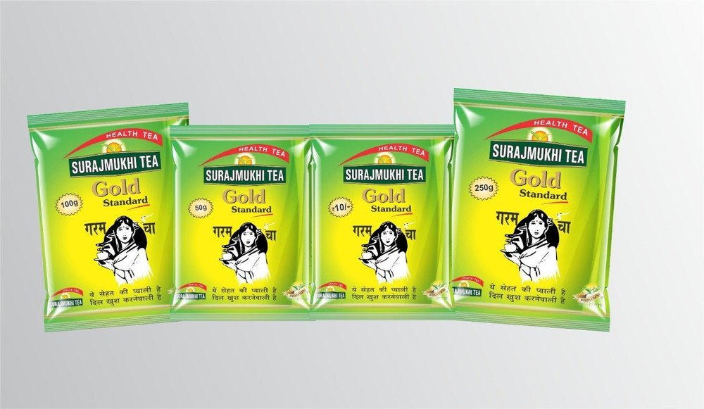 SURAJMUKHI Packing Tea, Packaging Type: pouch packet, 50g 100g 250g 500g 1kg