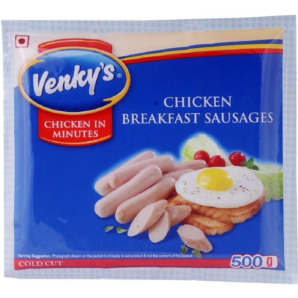 Venky\'S Frozen Chicken Breakfast Sausage, For Hotel And Restaurant, Packaging Type: Packet