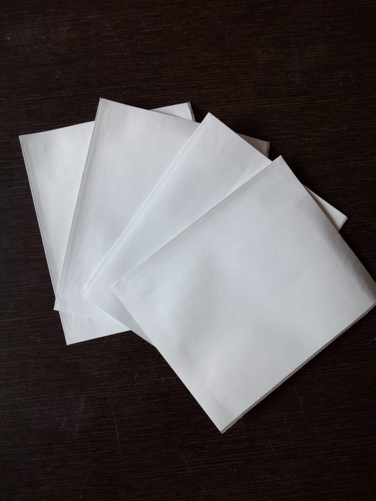 Plain Paper Outer Cover/ Tea bag sachets/ Envelop, Thickness: 70micron