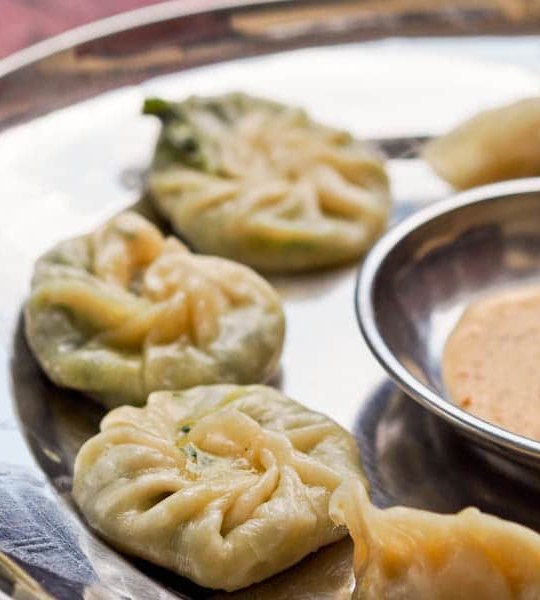 Cornstarch Spinach Paneer Dumplings