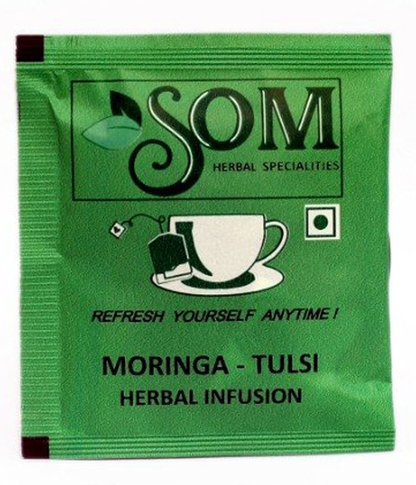 Som Granule Moringa Tulsi Herbal Tea Sachet, Packaging Size: 1.5 Gram