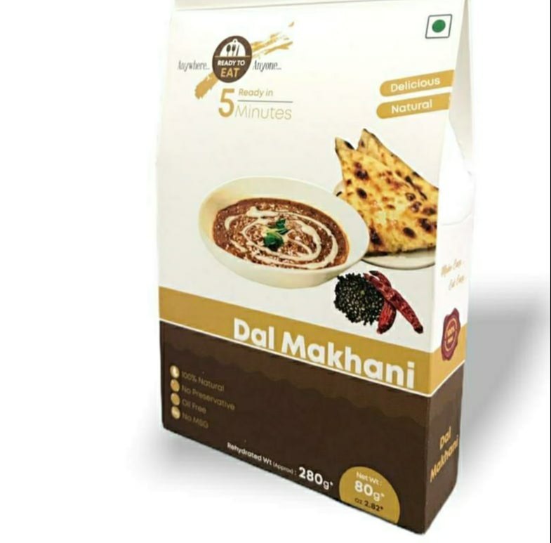 Natural Ready To Eat Dal Makhani, Packaging Type: Packet