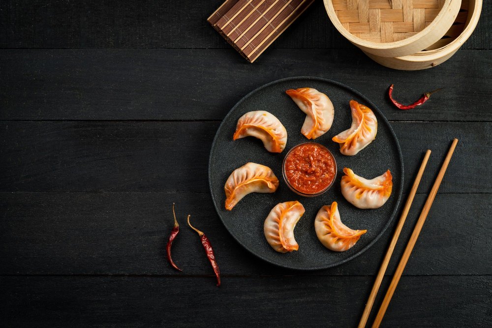 Frozen Chicken Tikka Momos, 500 Gms, Packaging Type: Packet