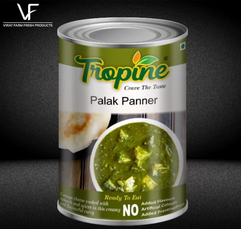 Ready To Eat Palak Paneer, 450 G, Packaging Type: Can
