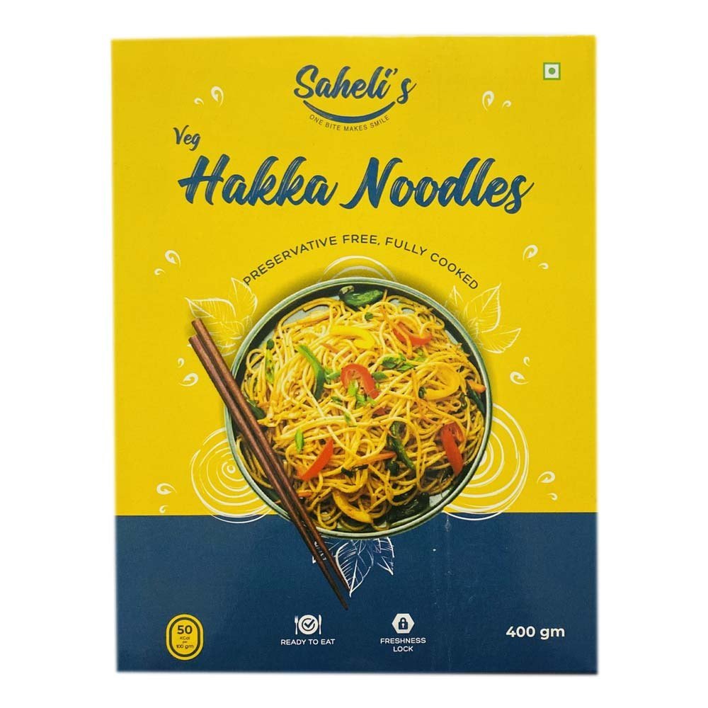 Saheli\'S Ready To Eat Per- Cooked Veg Hakka Noodle, Packaging Size: 400 Gm