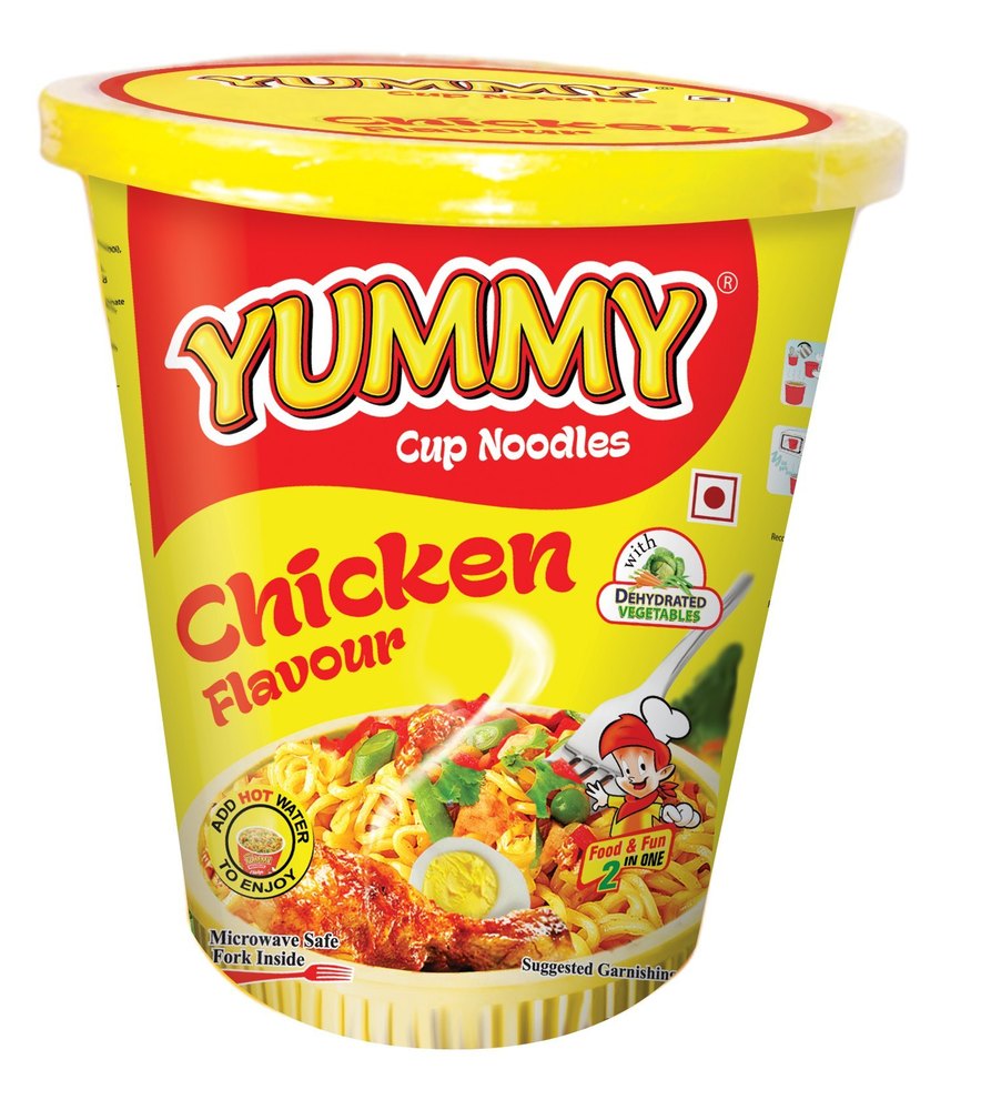 Yummy Chicken Flavour Cup Noodle, Packaging Size: 65 Gm