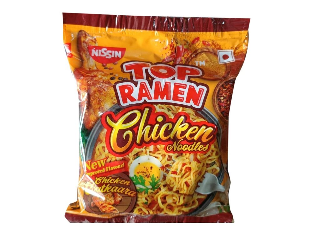 Nissin Packet Top Ramen Chicken Noodles, Packaging Size: 450 G