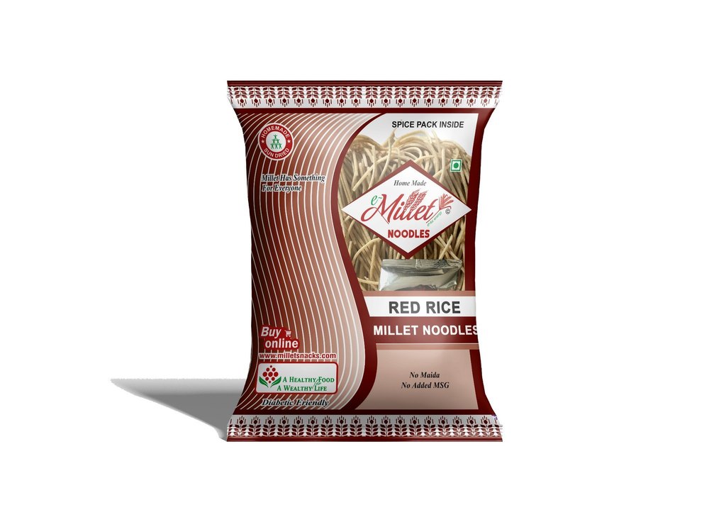 e-Millet Wheat Flour Red Rice Noodles, Packaging Size: 192g