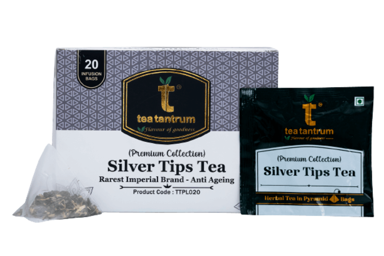 Multicolor Tea Tantrum Silver Tips Tea, Granules, 3g x 20