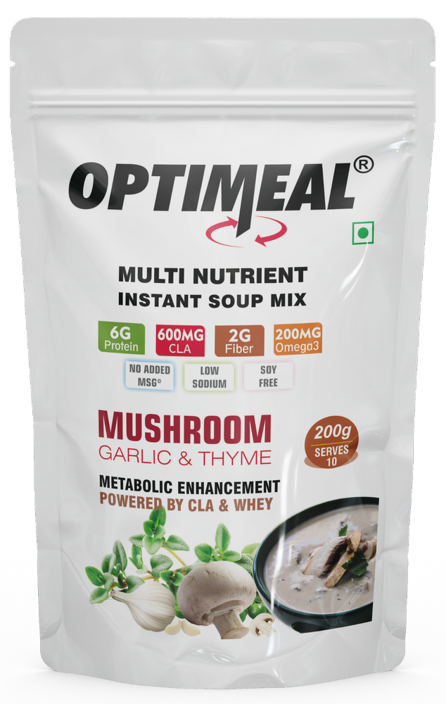 Optimeal Weight Loss Mushroom Garlic Soup, Packaging Type: Pouch, Packaging Size: 200 Grams