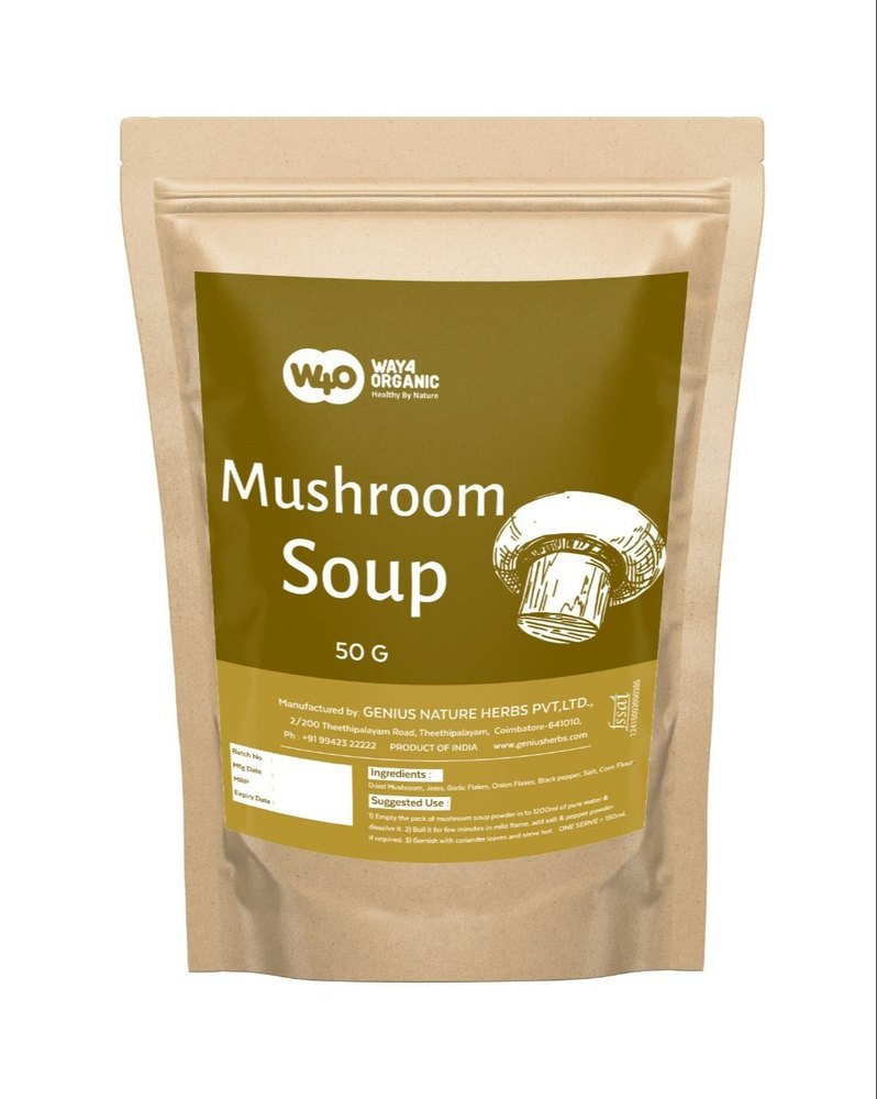 Vichu Yellow Mushroom Soup Powder 50 g, Packaging Type: Packet