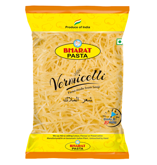 Bharat Masala Yellow 400g Vermicelli Soji Pasta, For Food, Packaging Size: 400 Gm