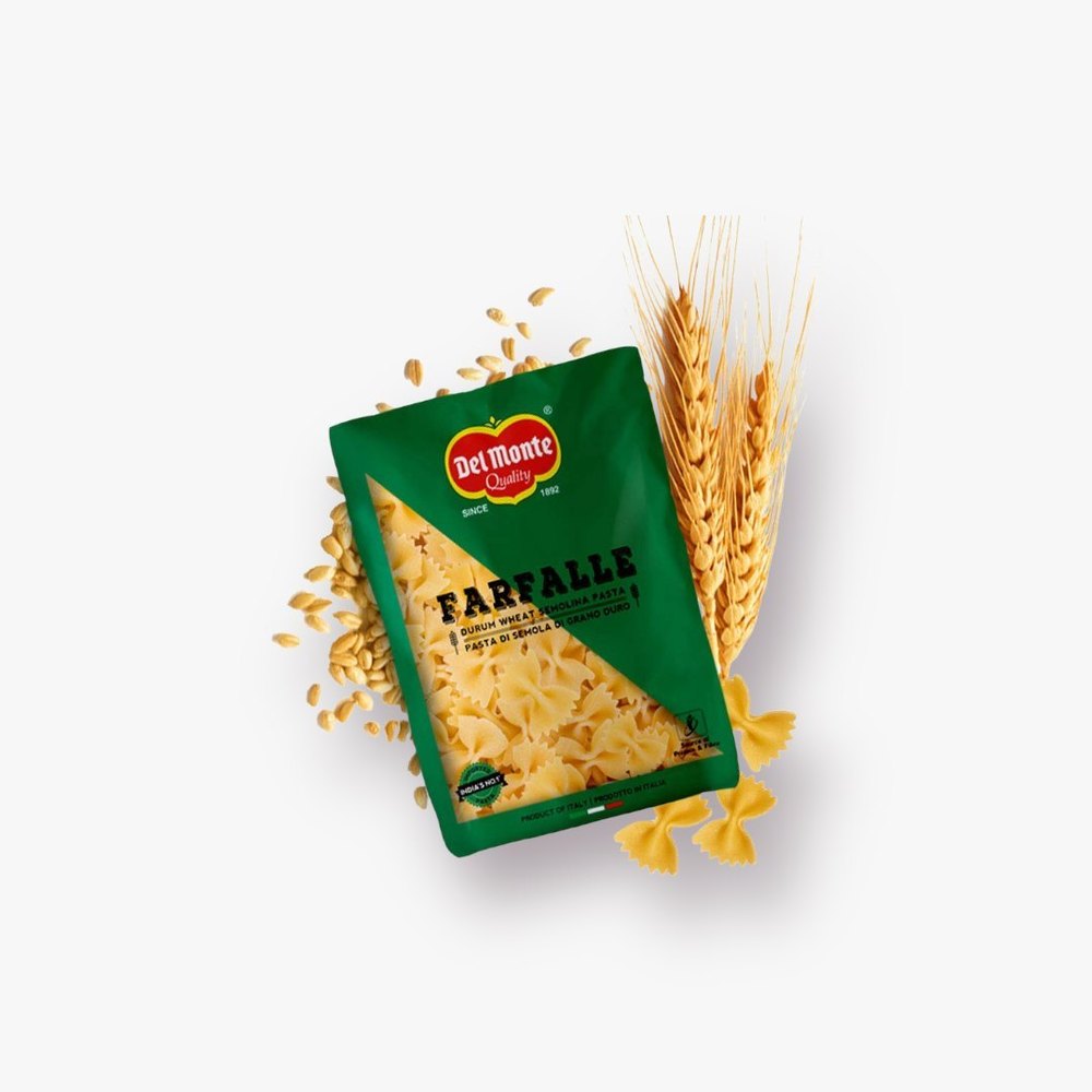 Del Monte Pasta Farfalle (Imported) 500gm, Packaging Type: Packet, Packaging Size: 200gm