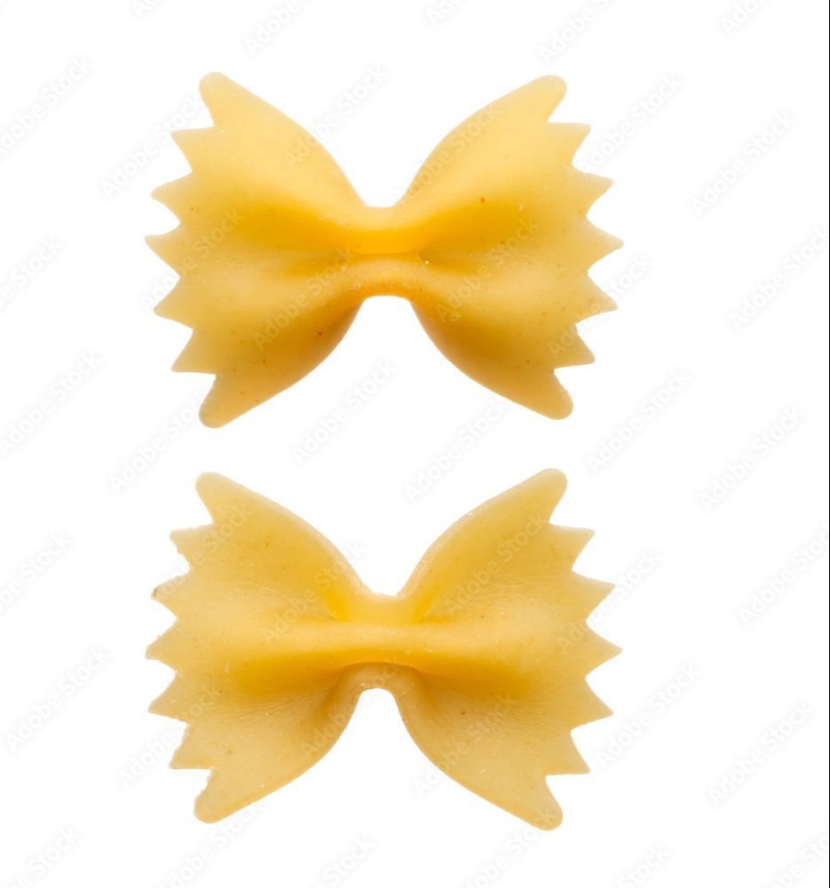 Yellow Farfalle Shape Italian Pasta, For Cooking, Packaging Type: Loose