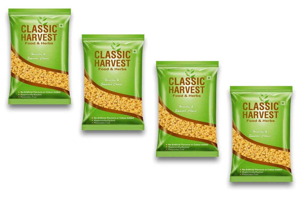 classic harvest Yellow Farfelle Pasta, Packaging Type: Packet, Packaging Size: 250 Gram
