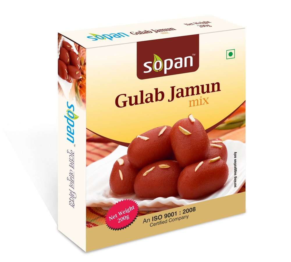 Milk Powder & wheet flour Sopan Gulab Jamun Instant Mix, Packaging Type: Box, Packaging Size: 200g