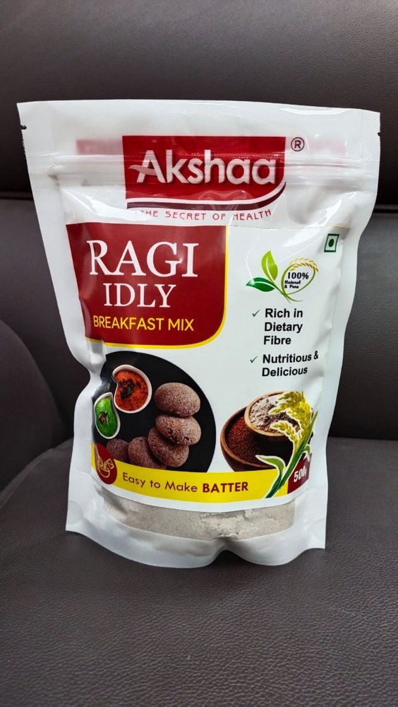 Mango MILLETS Akshaa Ragi Idly Break Fast Mix 500gm, Packaging Type: Pouch