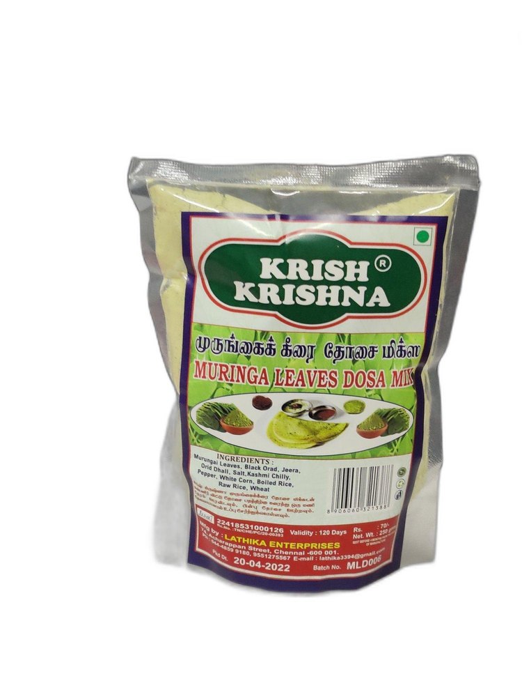 South Indian Cuisine Natural Moringa Leaves Dosa Mix, Packaging Type: Packet, Packaging Size: 250 Gm