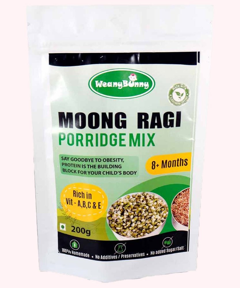 Moong Ragi Porridge Mix, Packaging Type: Pouch, Packaging Size: 200g