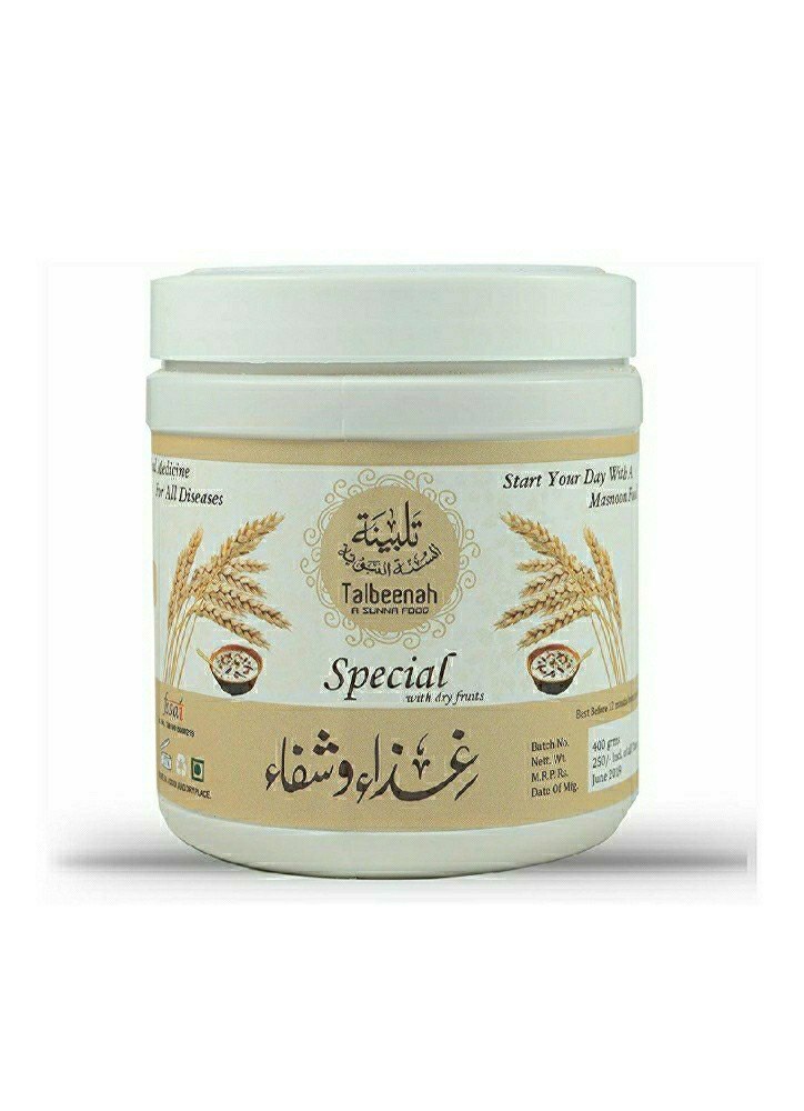 Al masnoon Talbeena Special with dry fruit, 350 Gram, Non prescription