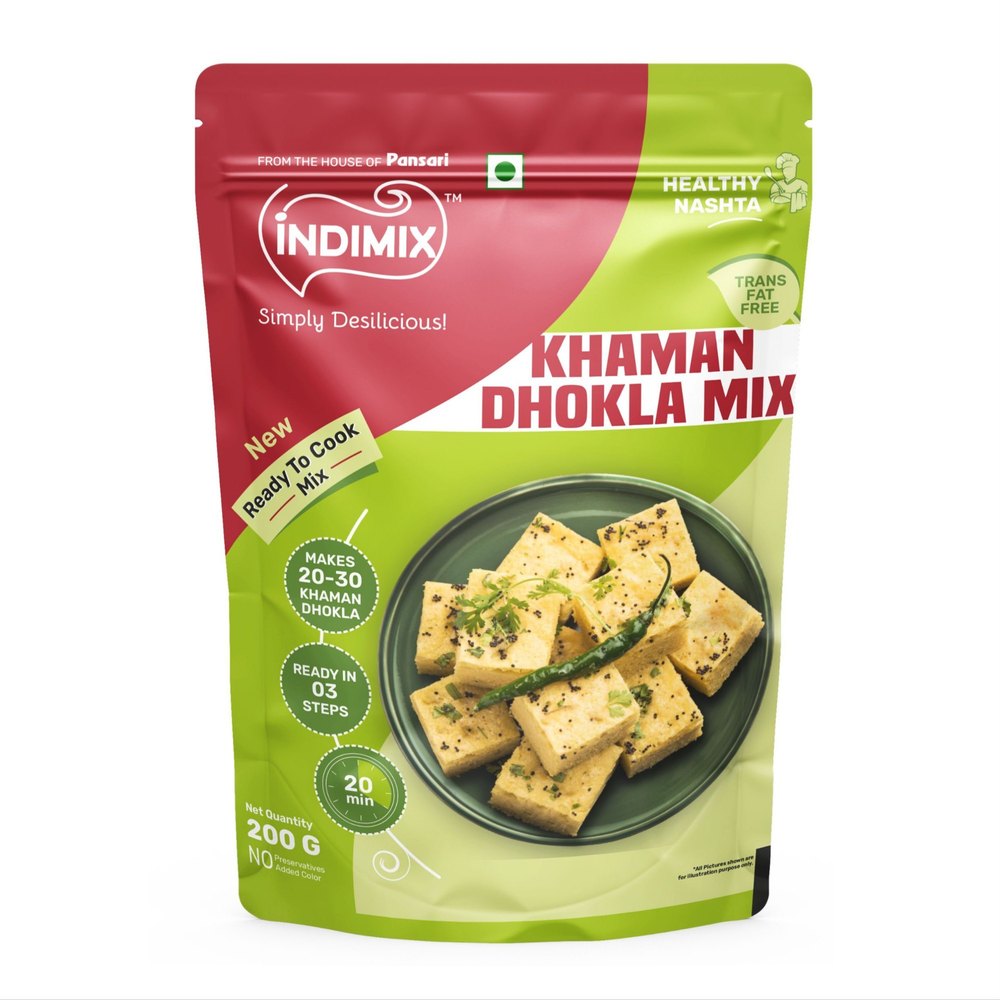 200 G Pansari Indimix Khammam Dhokla Mix, Packaging Type: Packet