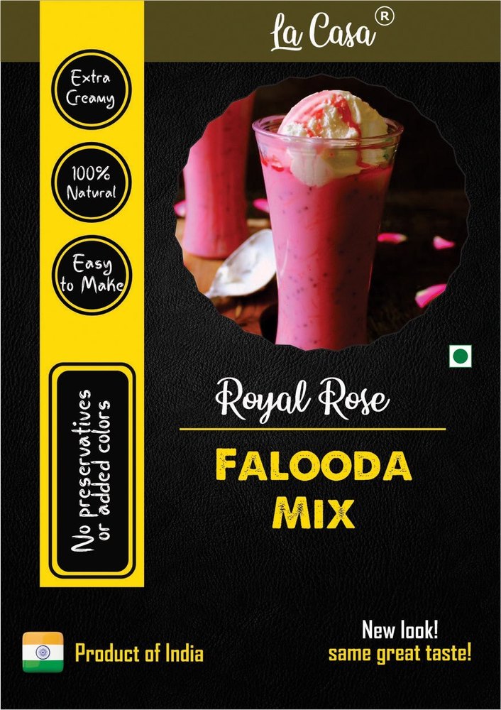 Indian Fruits La Casa Royal Rose Falooda Mix, Packaging Type: Pouch, Packaging Size: 1 kg