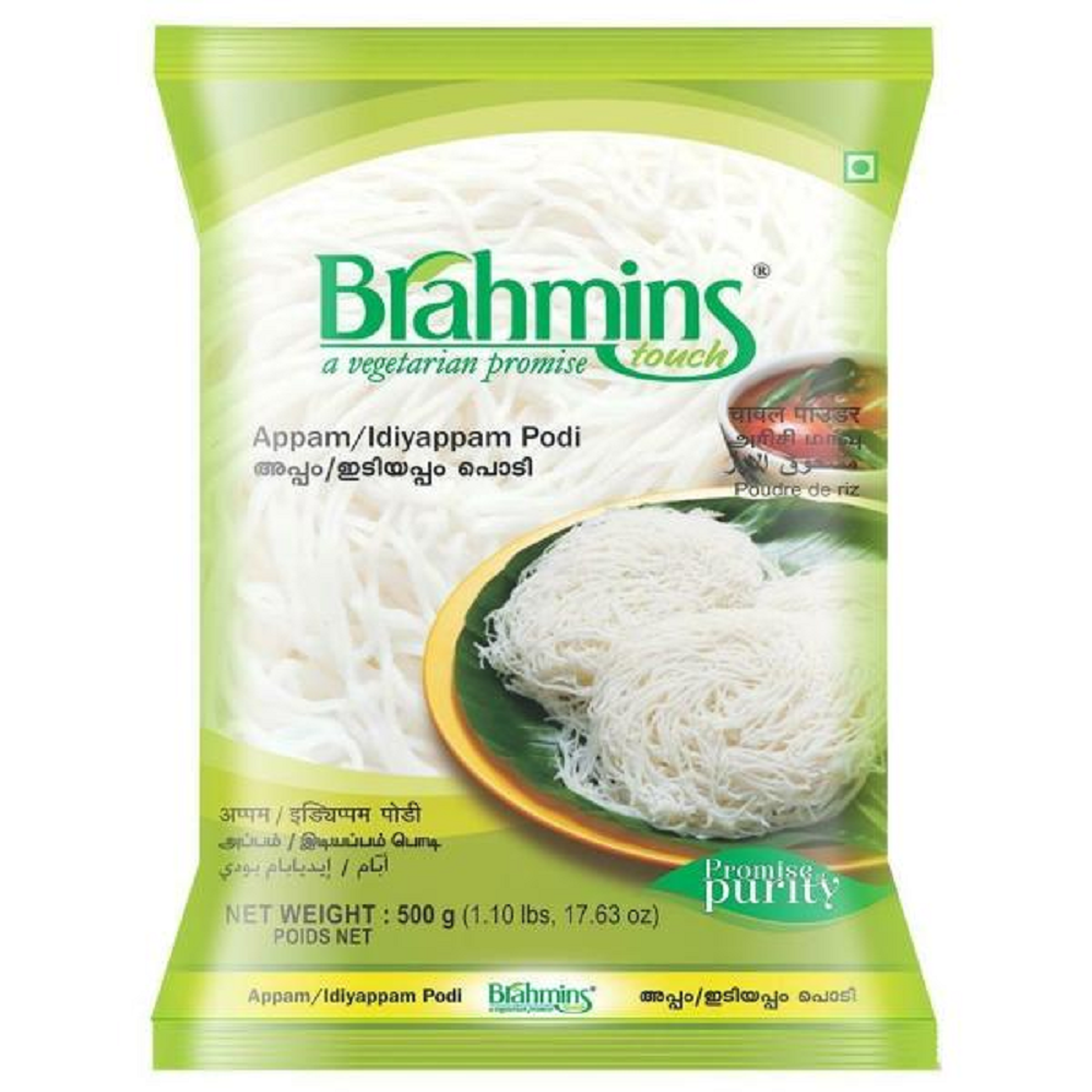 South Indian Dish Ground Raw Rice Brahmins Appam Idiyappam Podi 500gm, Packaging Type: Packet, Energy: 100Kca