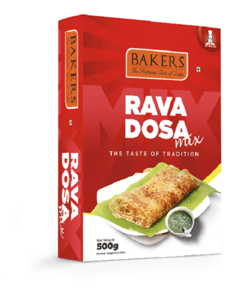 Bakers Rava Dosa Mix, Packaging Type: Packet, Packaging Size: 500g