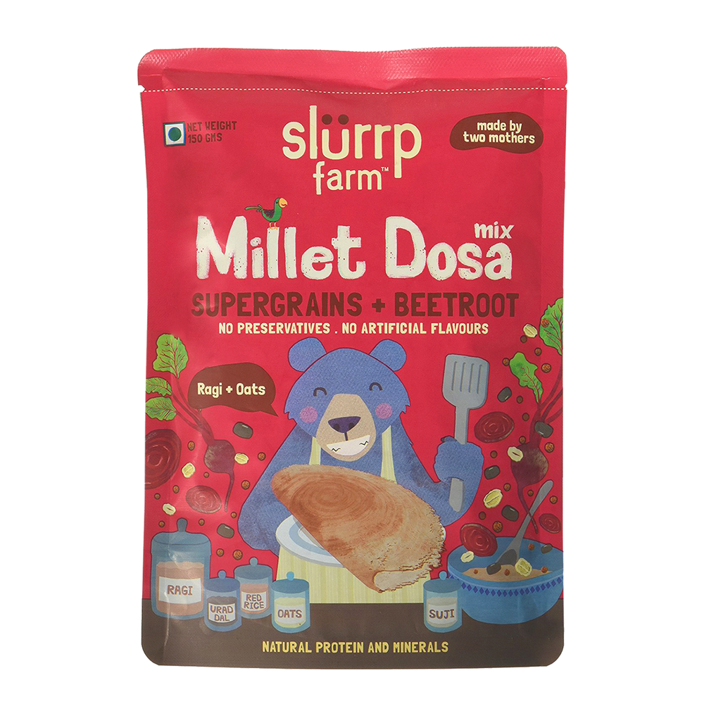 Slurrp Farm Mix Supergrains Beetroot Dosa