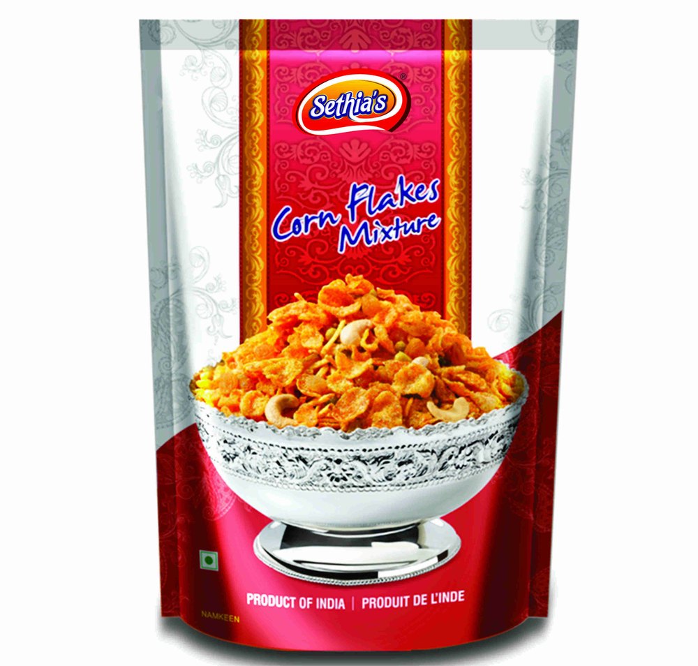 Masala Salted Sethia Corn Flakes Mixture, Packaging Type: Packet, Packaging Size: 150g, 400g