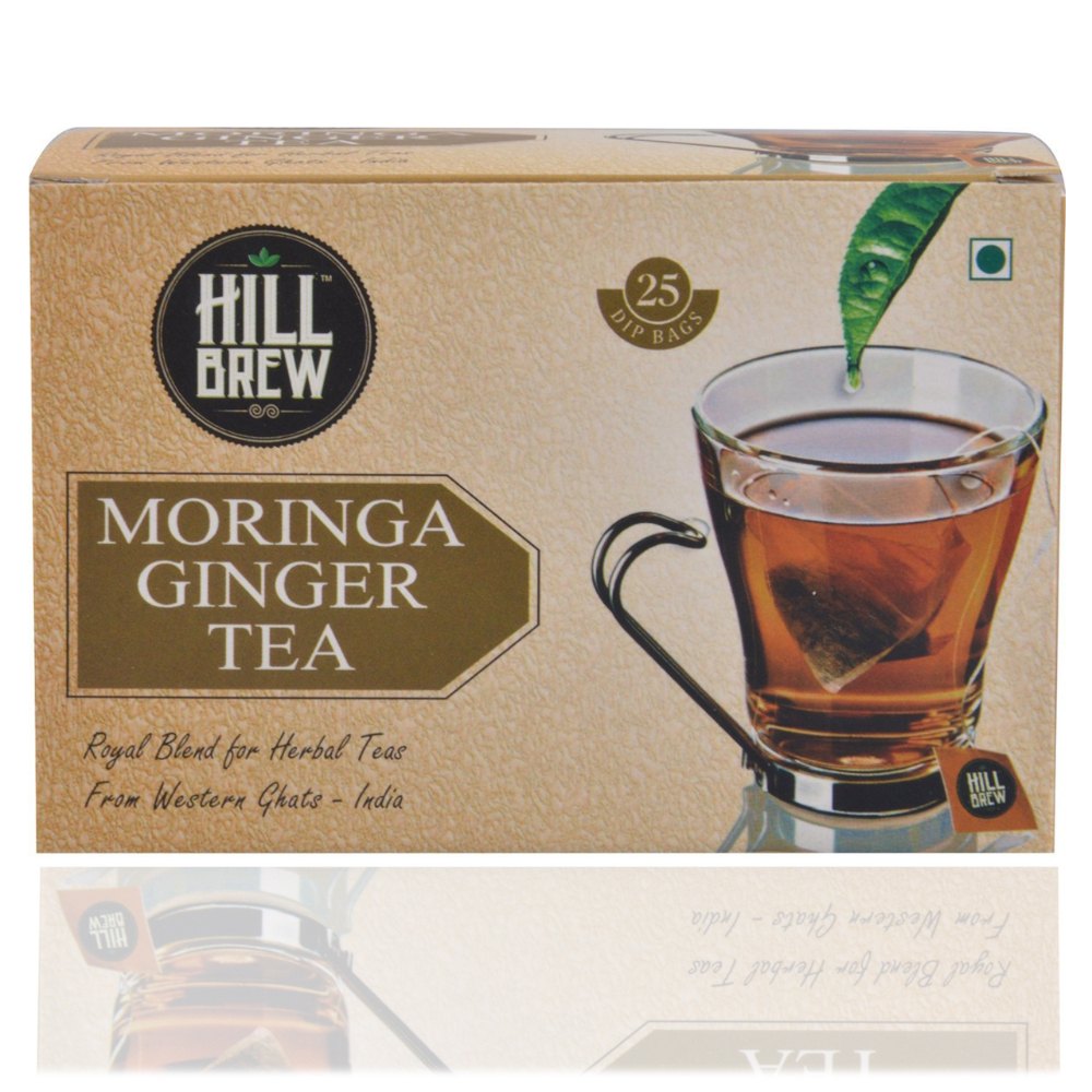 Hill Brew Moringa Ginger Tea, Packaging Size: 25 Dips Bag