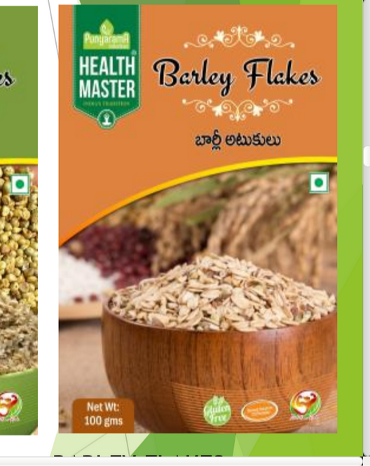 Health Master Barley Flakes, Packaging Type: Packet