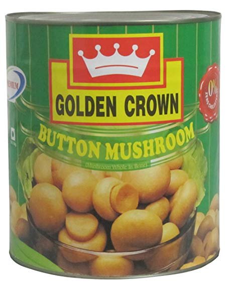 India Golden Crown Button Mushroom, Packaging Type: Tin, Packaging Size: 3 kg