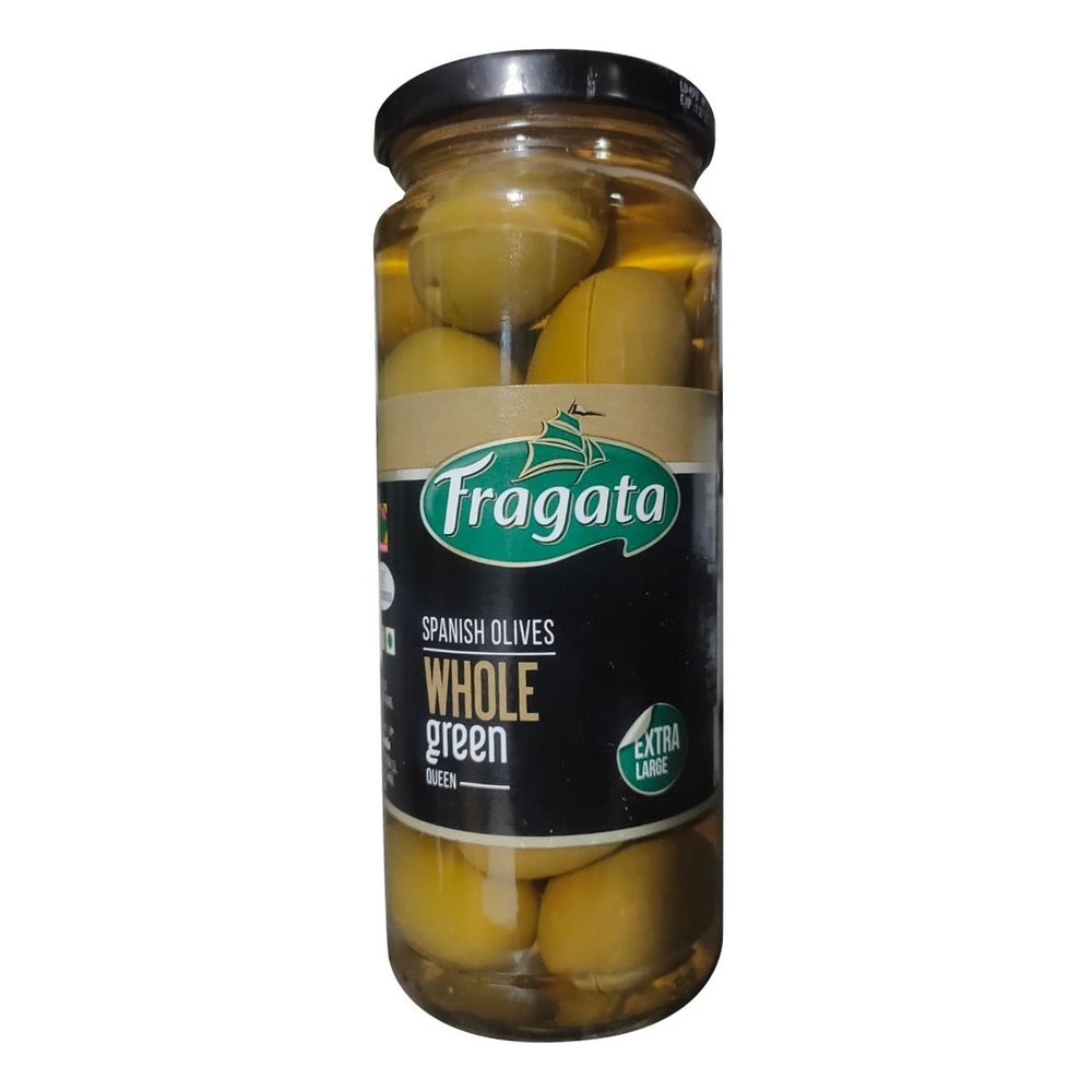 Fragata Green Pitted Queen Olives, Packaging Type: Glass Bottle