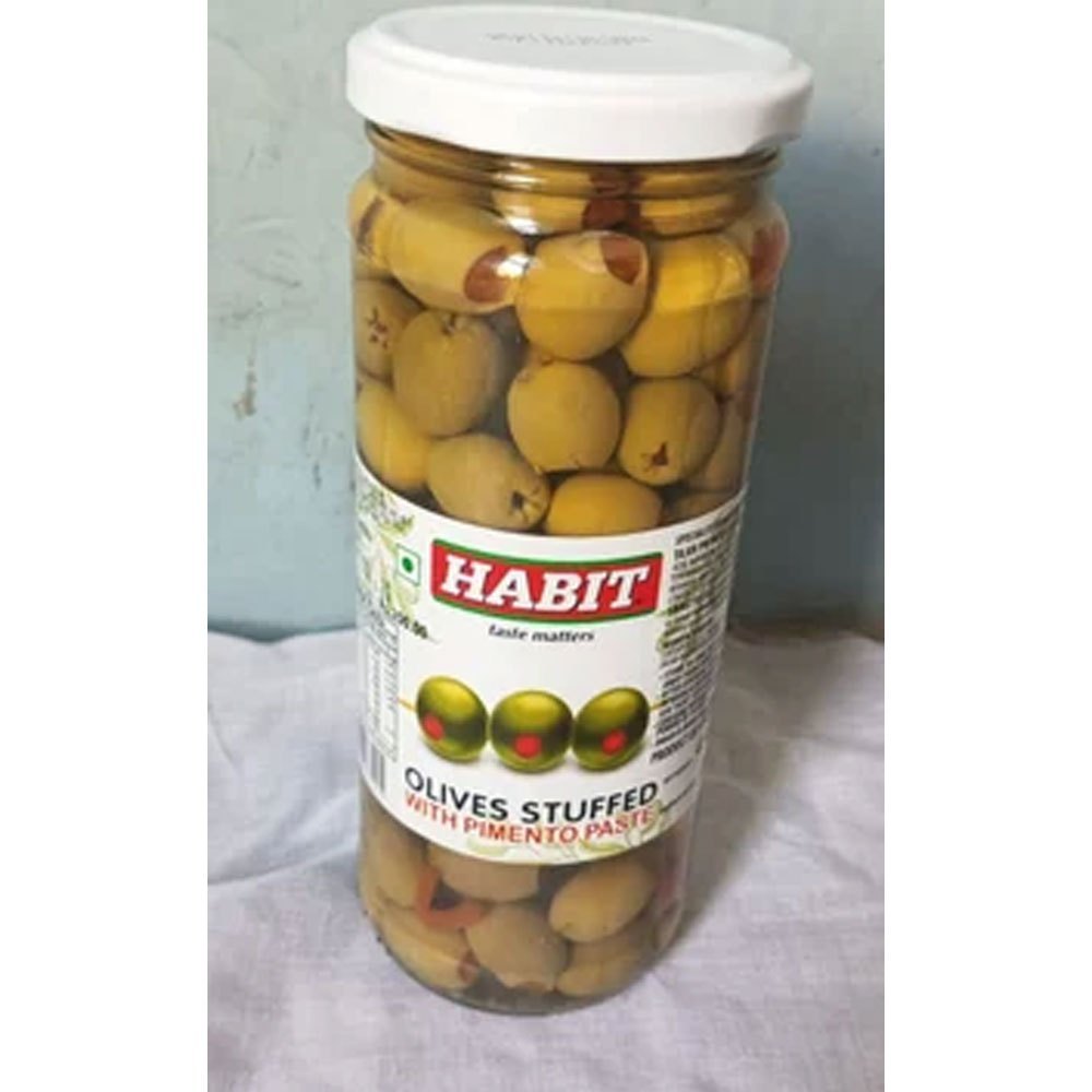 A Grade Habit Green Stuffed Olive, 430 Gm