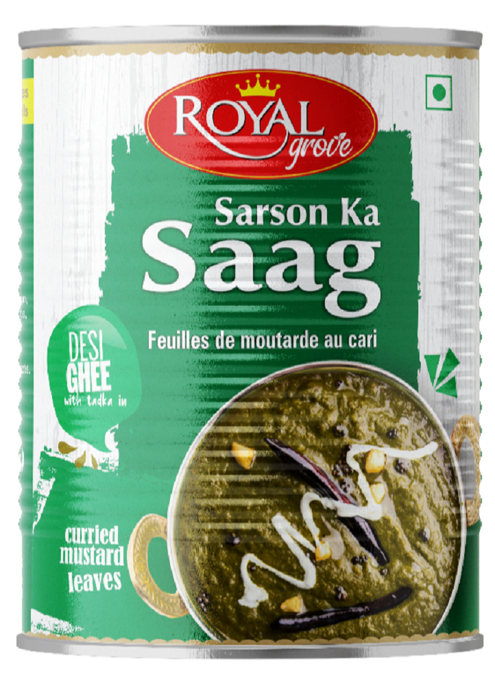 Spicy Desi Ghee Royal Grove Sarson Ka Saag, 1 Litre, Packaging Type: Container