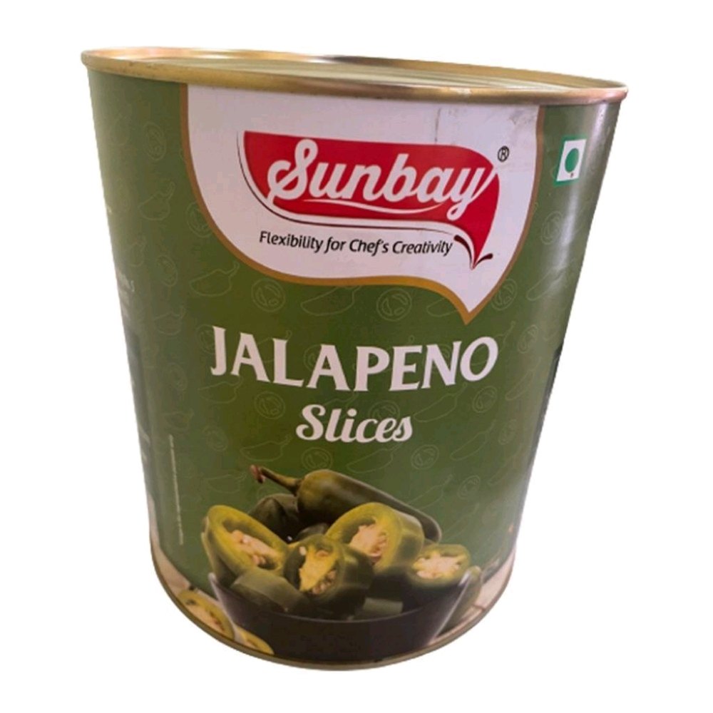 B Grade Green Sunbay Jalapeno Slices, Packaging Type: Can, Packaging Size: 500gm