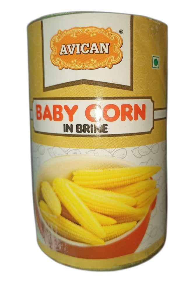 Avican Baby Corn In Brine, 450 Gm, Packaging Type: Container
