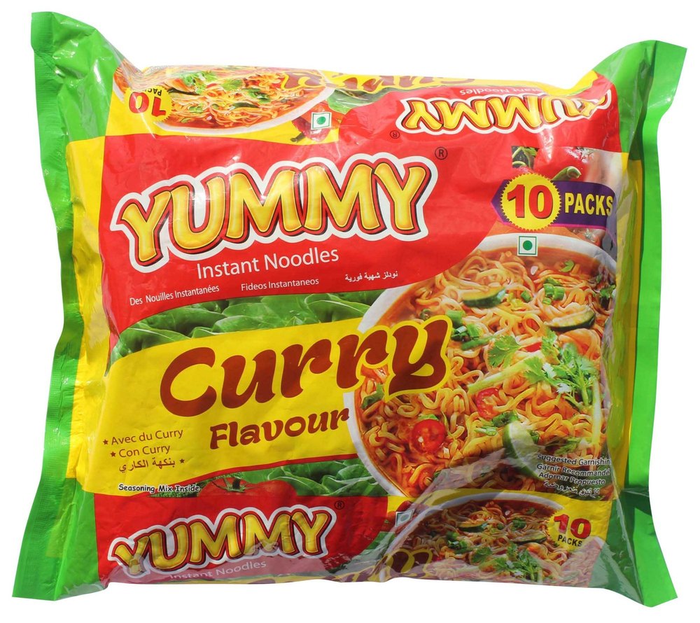 Fssai, Halal Yummy Instant Noodles Curry Flavour 10 Packs Multipack