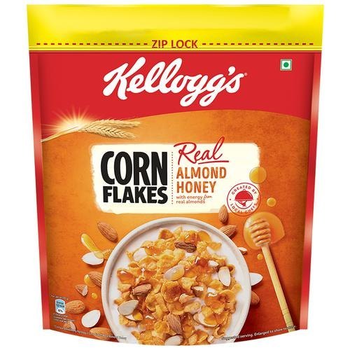 Kellogg S Corn Flakes With Real Honey 1kg, For Morning Breakfast, Packaging Type: Packet
