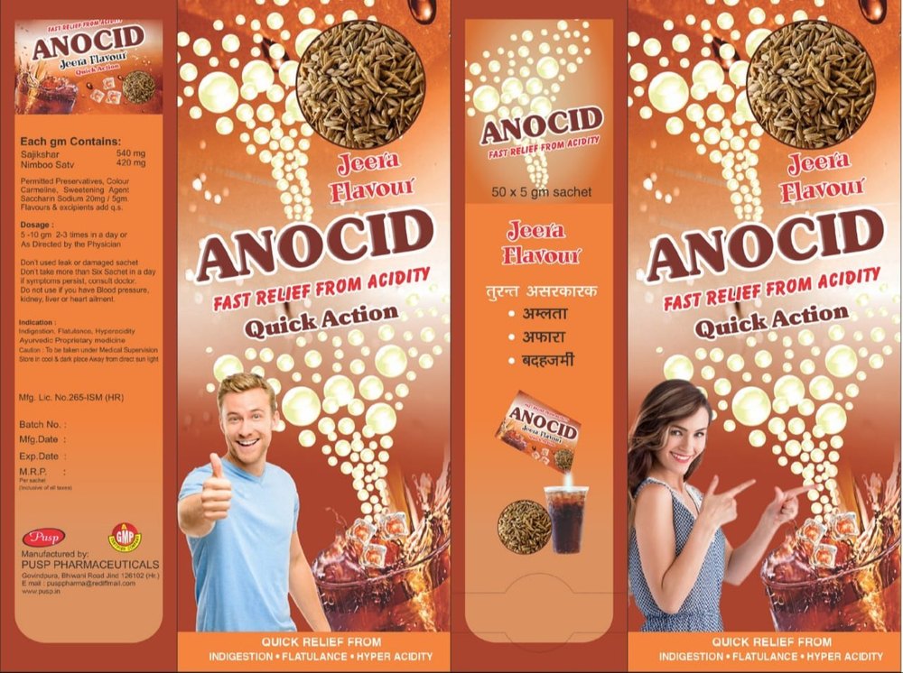 Antacid Powder In Sachet jeera