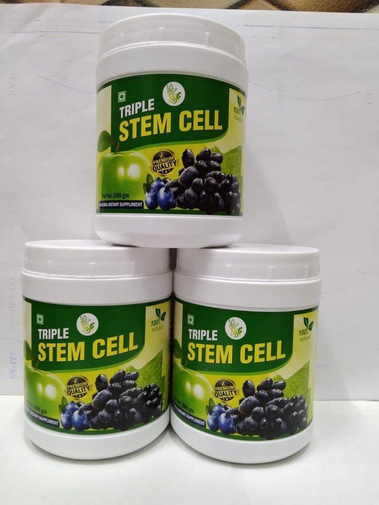 Triple Stem Cell Powder, Natural Shine Care, Packaging Size: 200 Gm