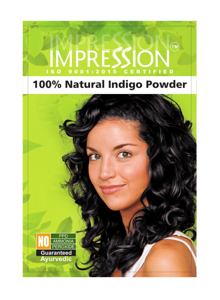 Impression 100% Natural Indigo Powder, Pack Size: 100g