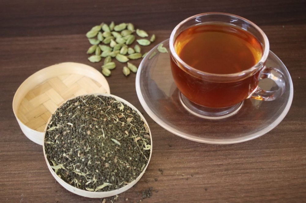 Cardamom Hankow\'s Hand Blended Elachi Tea, Granules, Packaging Size: 10 Kgs