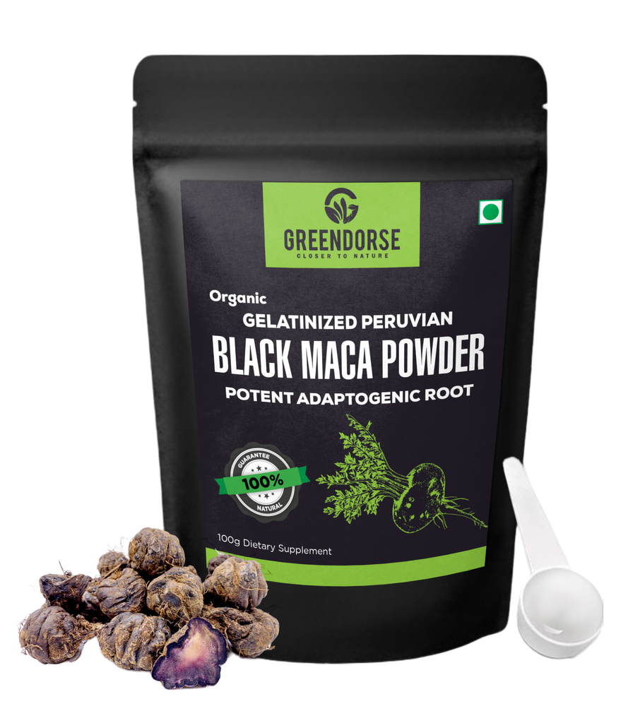 Greendose Organic Black Maca Root Powder, Non prescription