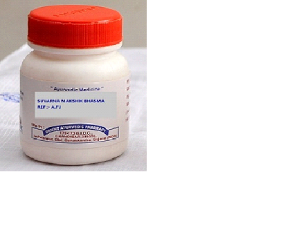 Ayurvedic Suvarna Makshik Bhasma, Bottle