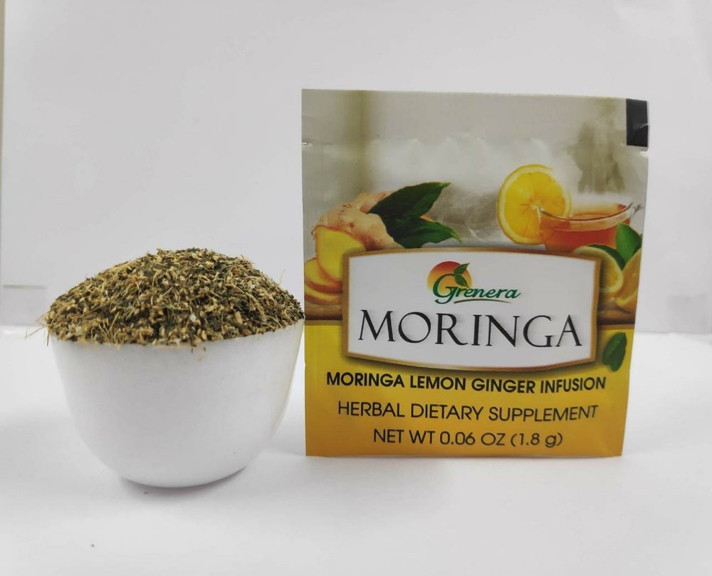 grenera Moringa Tea Lemon Ginger Infusion, Packaging Size: 20 Dibs In A Box