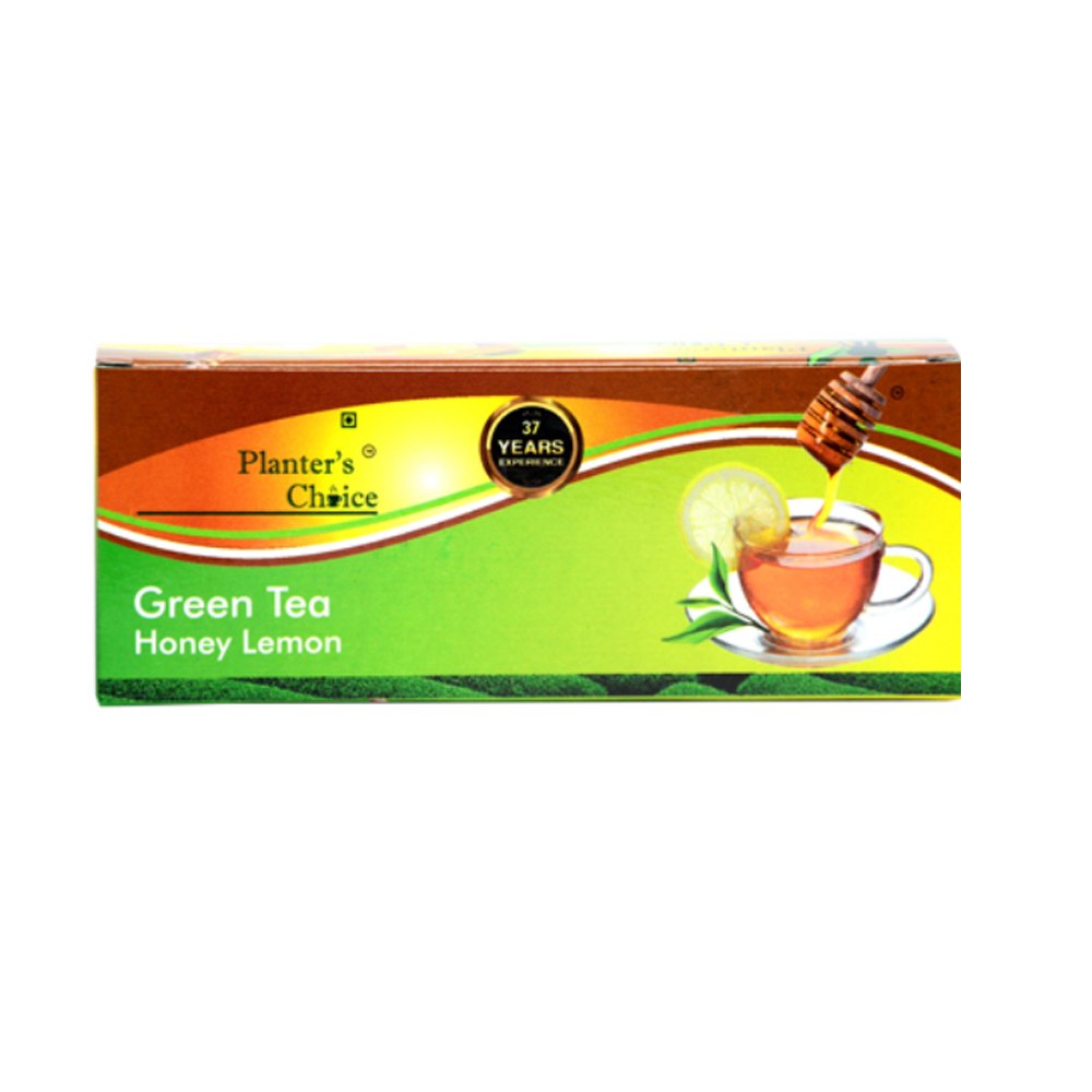Planters Choice Honey Lemon Green Tea, Packaging Type: Box, Packaging Size: 20 Bags